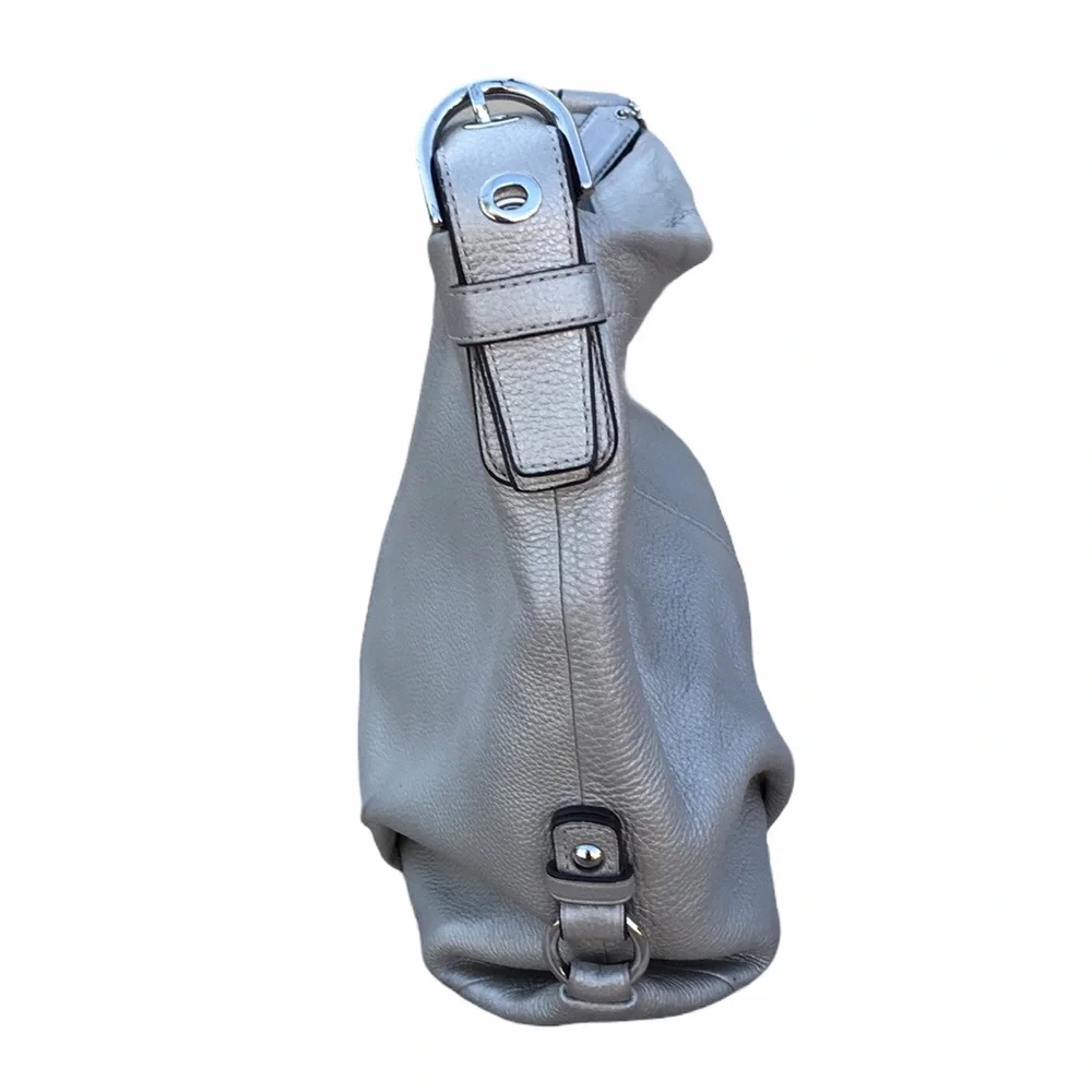 Coach Silver Metallic Hobo F15064